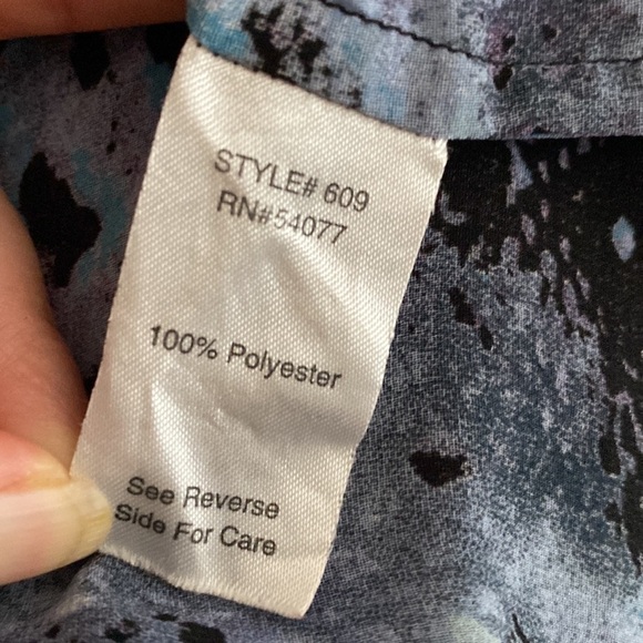 CABi Animal Snake Skin Print sheer Button Down Blouse top M - Picture 5 of 6